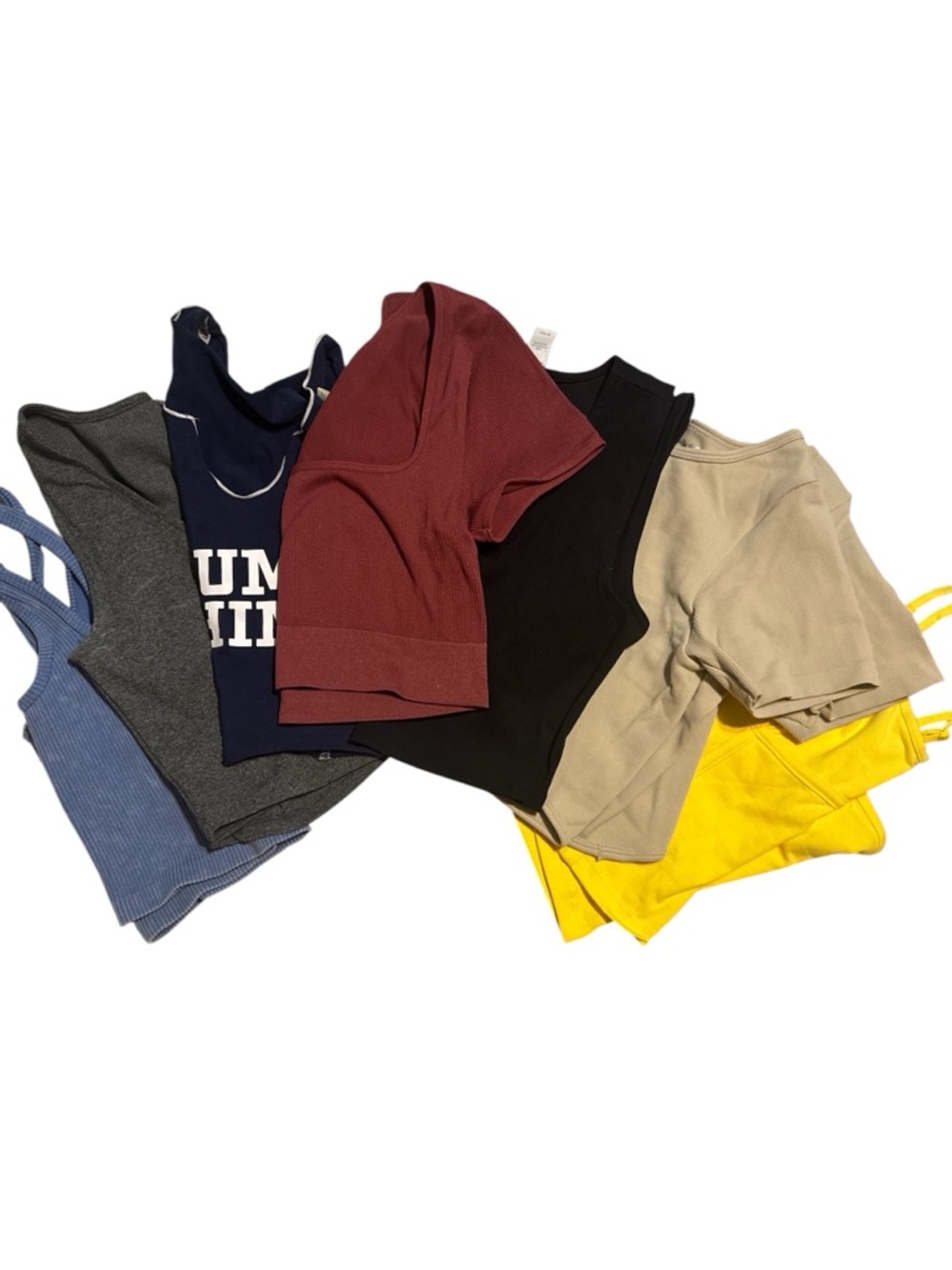 Bundle of 7 Women’s Cropped Tops